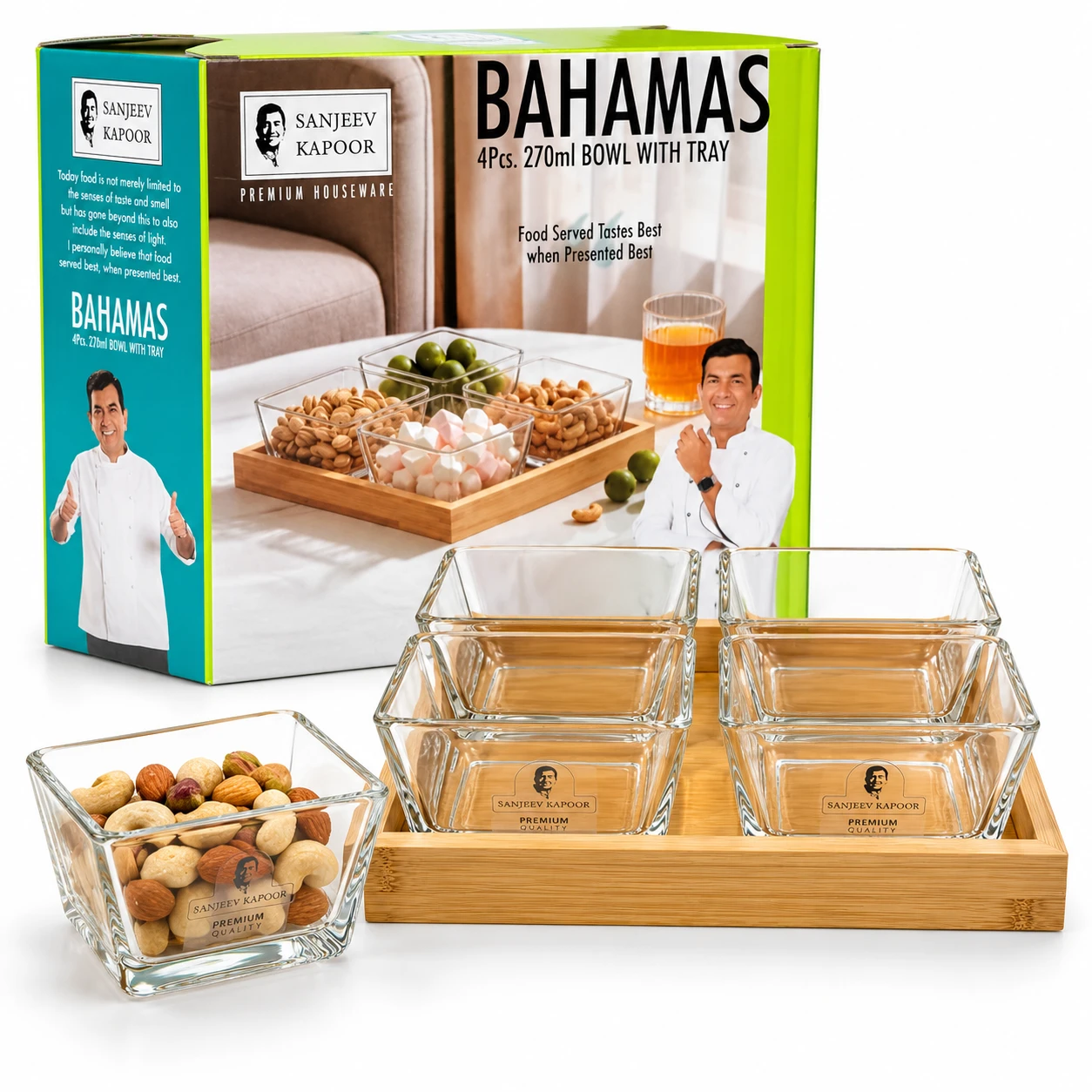 Sanjeev Kapoor Bahamas Bowl & Tray Set — 5 Pcs - view 2